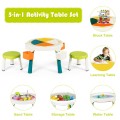 5-in-1 Kid Folding Storage Activity Table Chair Set - Gallery View 17 of 22