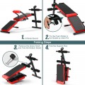 Multi-Functional Foldable Weight Bench Adjustable Sit-up Board with Monitor - Gallery View 15 of 16