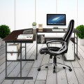 L-Shaped Computer Desk with Tiltable Tabletop - Gallery View 7 of 48