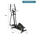 Adjustable Magnetic Elliptical Fitness Trainer with LCD Monitor and Phone Holder - Gallery View 4 of 12