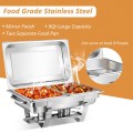 2 Packs Stainless Steel Full-Size Chafing Dish - Gallery View 8 of 11