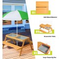 3-In-1 Convertible Picnic Table Set for Kids