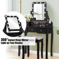 Vanity Table Set with Rectangular Mirror - Gallery View 7 of 35