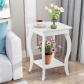 Set of 2 Accent Side Tables with Shelf - Gallery View 8 of 22
