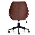 Office Home Leisure Mid-back PU Upholstered Rolling Chair - Gallery View 9 of 12