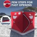 2-person Portable Pop-up Ice Shelter Fishing Tent with Bag - Gallery View 8 of 10