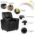 Children's PU Leather Recliner Chair with Front Footrest - Gallery View 11 of 62
