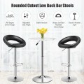 Set of 2 Adjustable Swivel Bar Stools Pub Chairs - Gallery View 21 of 23