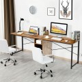 79 Inch Multifunctional Office Desk for 2 Person with Storage - Gallery View 17 of 23