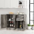 Buffet Server Storage Cabinet with 2-Door Cabinet and 2 Drawers - Gallery View 8 of 31