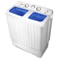 11 lbs Compact Twin Tub Washing Machine Washer Spinner - Gallery View 5 of 8