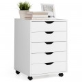 Mobile Lateral Filing Organizer with 5 Drawers and Wheels - Gallery View 15 of 22