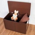 Safety Hinge Wooden Chest Organizer Toy Storage Box