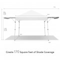 17 x 10 Feet Foldable Pop Up Canopy with Adjustable Dual Awnings - Gallery View 16 of 48
