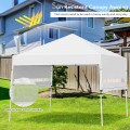 17 x 10 Feet Foldable Pop Up Canopy with Adjustable Dual Awnings - Gallery View 14 of 48