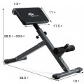 Adjustable Hyperextension Abdominal Exercise Back Bench - Gallery View 5 of 9
