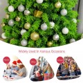 4.5/6.5/7.5 Feet Unlit Artificial Christmas Tree with Metal Stand - Gallery View 16 of 31
