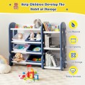 Kids Toy Storage Organizer with Bins and Multi-Layer Shelf for Bedroom Playroom - Gallery View 13 of 22