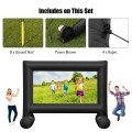 14-20 Feet Inflatable Outdoor Movie Projector Screen with Blower and Carrying Bag