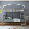 Twin Over Full Bunk Bed with Ladder and Guardrail - Gallery View 12 of 35