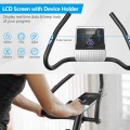 Magnetic Exercise Bike Upright Cycling Bike with LCD Monitor and Pulse Sensor - Gallery View 11 of 12