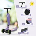 2-in-1 Kids Kick Scooter with Flash Wheels for Girls and Boys from 1.5 to 6 Years Old - Gallery View 29 of 30