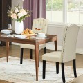 Set of 2 Modern Tufted Dining Chairs with Padded Seat - Gallery View 20 of 36