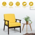 Mid-Century Retro Fabric Accent Armchair for Living Room - Gallery View 52 of 60