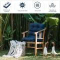 Tufted Patio High Back Chair Cushion with Non-Slip String Ties - Gallery View 2 of 81