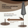 50 lbs Umbrella Base Stand with Wheels for Patio - Gallery View 9 of 11