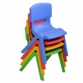 4-pack Colorful Stackable Plastic Children Chairs - Gallery View 5 of 6