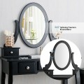 Vanity Make Up Table Set Dressing Table Set with 5 Drawers - Gallery View 22 of 24