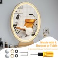 Hollywood Vanity Lighted Makeup Mirror Remote Control 4 Color Dimming - Gallery View 13 of 31