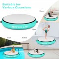 40 Inch Inflatable Round Gymnastic Mat Tumbling Floor Mat with Electric Pump