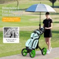 4 Wheel Golf Push Cart with Brake Scoreboard Adjustable Handle - Gallery View 23 of 48