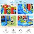 Inflatable Bouncer Bounce House with Water Slide Splash Pool without Blower - Gallery View 2 of 12