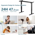 Electric Adjustable Standing up Desk Frame Dual Motor with Controller - Gallery View 7 of 36