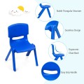 4-pack Kids Plastic Stackable Classroom Chairs - Gallery View 12 of 24