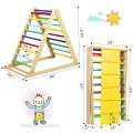 Foldable Wooden Climbing Triangle Indoor with Ladder for Toddler Baby