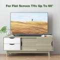 TV Stand for TV up to 60 Inch Media Console Table Storage with Doors