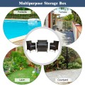 4 Pieces Comfortable Outdoor Rattan Sofa Set with Table - Gallery View 45 of 80