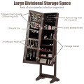 Jewelry Cabinet Armoire Lockable Standing Storage Organizer - Gallery View 8 of 24