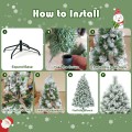 6 Feet Premium Hinged Artificial Christmas Tree - Gallery View 8 of 9