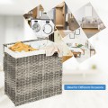 Hand-woven Foldable Rattan Laundry Basket - Gallery View 14 of 24