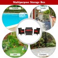 4 Pieces Comfortable Outdoor Rattan Sofa Set with Table - Gallery View 2 of 80
