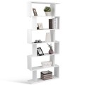 6-Tier S-Shaped  Style Storage Bookshelf - Gallery View 30 of 34