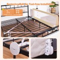 59 Inch Extra Long Folding Breathable Baby Children Toddlers Bed Rail Guard with Safety Strap - Gallery View 20 of 40