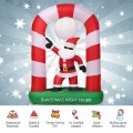 7.5 Feet Inflatable Christmas Lighted Santa Claus - Gallery View 5 of 10