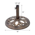 23-lbs 17 3/4 Inch Round Umbrella Base Stand - Gallery View 4 of 7