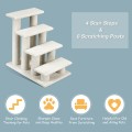 4-Step Pet Stairs Carpeted Ladder Ramp Scratching Post Cat Tree Climber - Gallery View 2 of 11